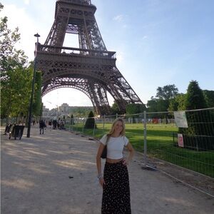 Women’s floral black maxi skirt